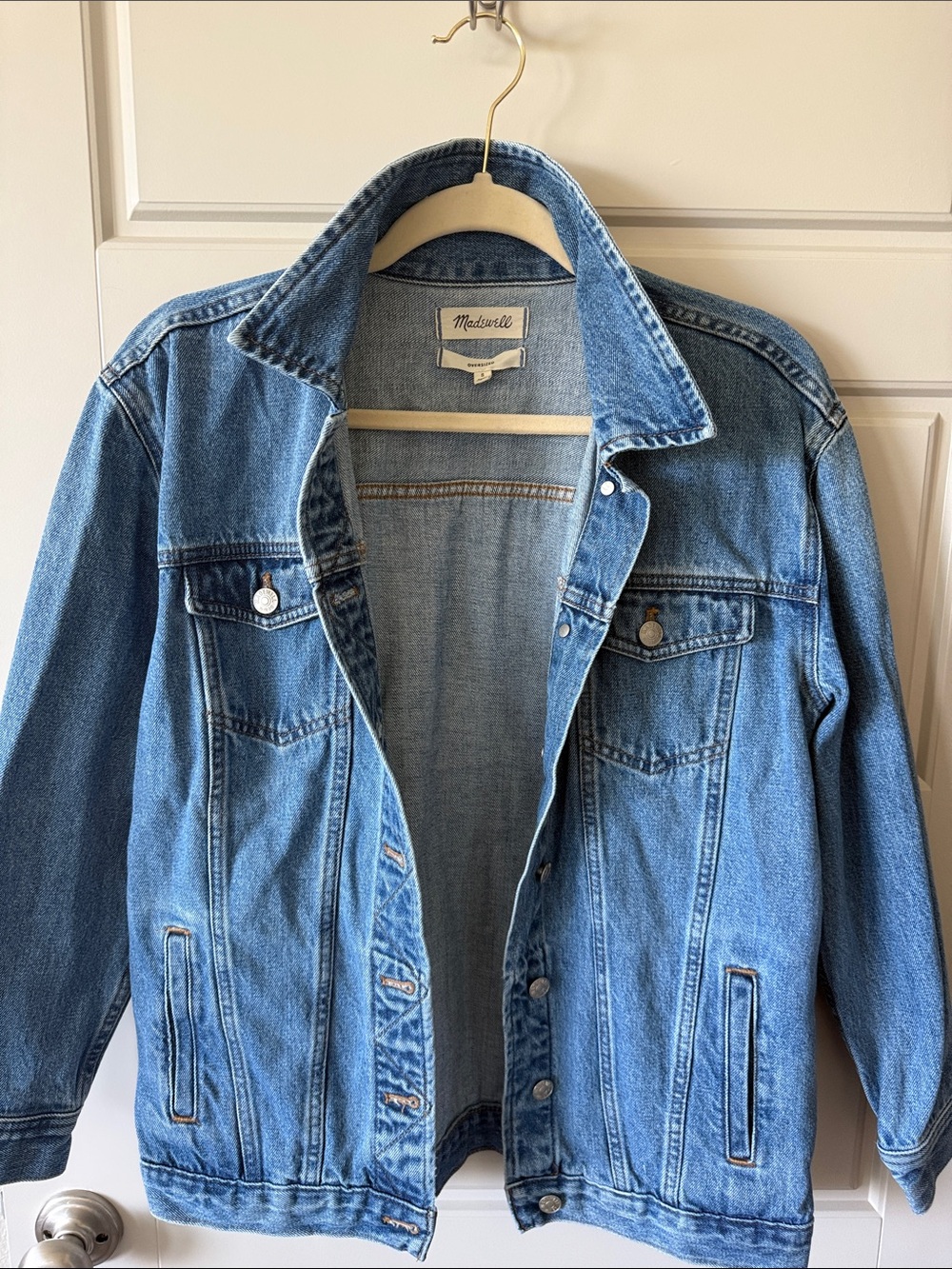 Madewell Blue Denim Jean Jacket - Oversized